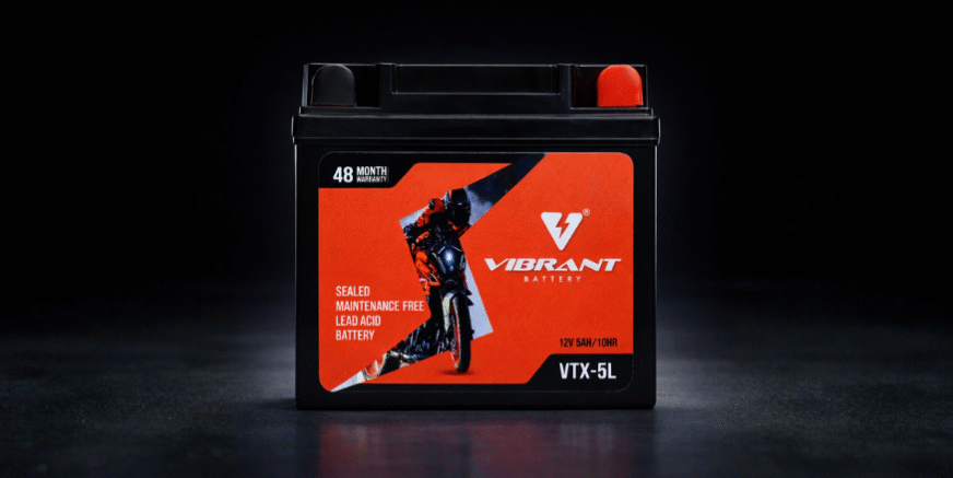 Vibrant Battery 5 LB Two Wheeler Battery