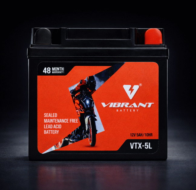 Vibrant Battery 5 LB Two Wheeler Battery