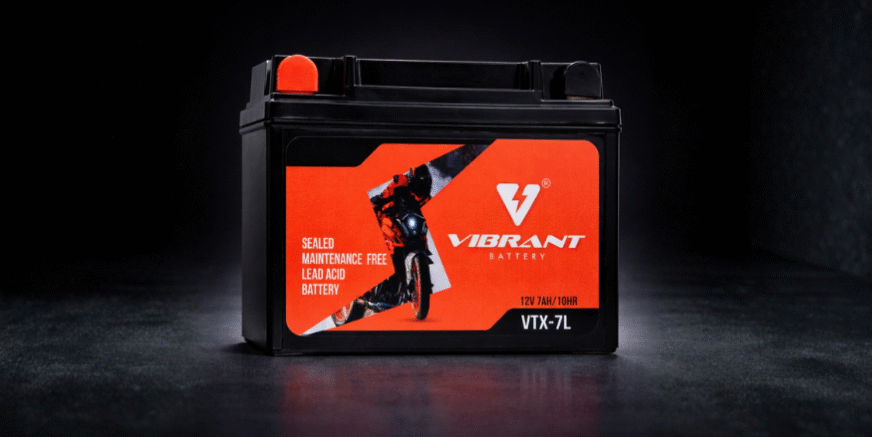 Vibrant Battery 7 LB Two Wheeler Battery