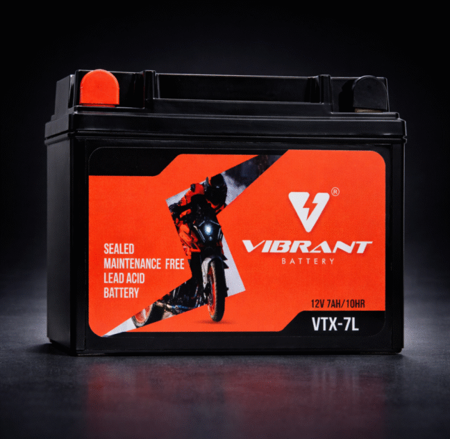 Vibrant Battery 7 LB Two Wheeler Battery